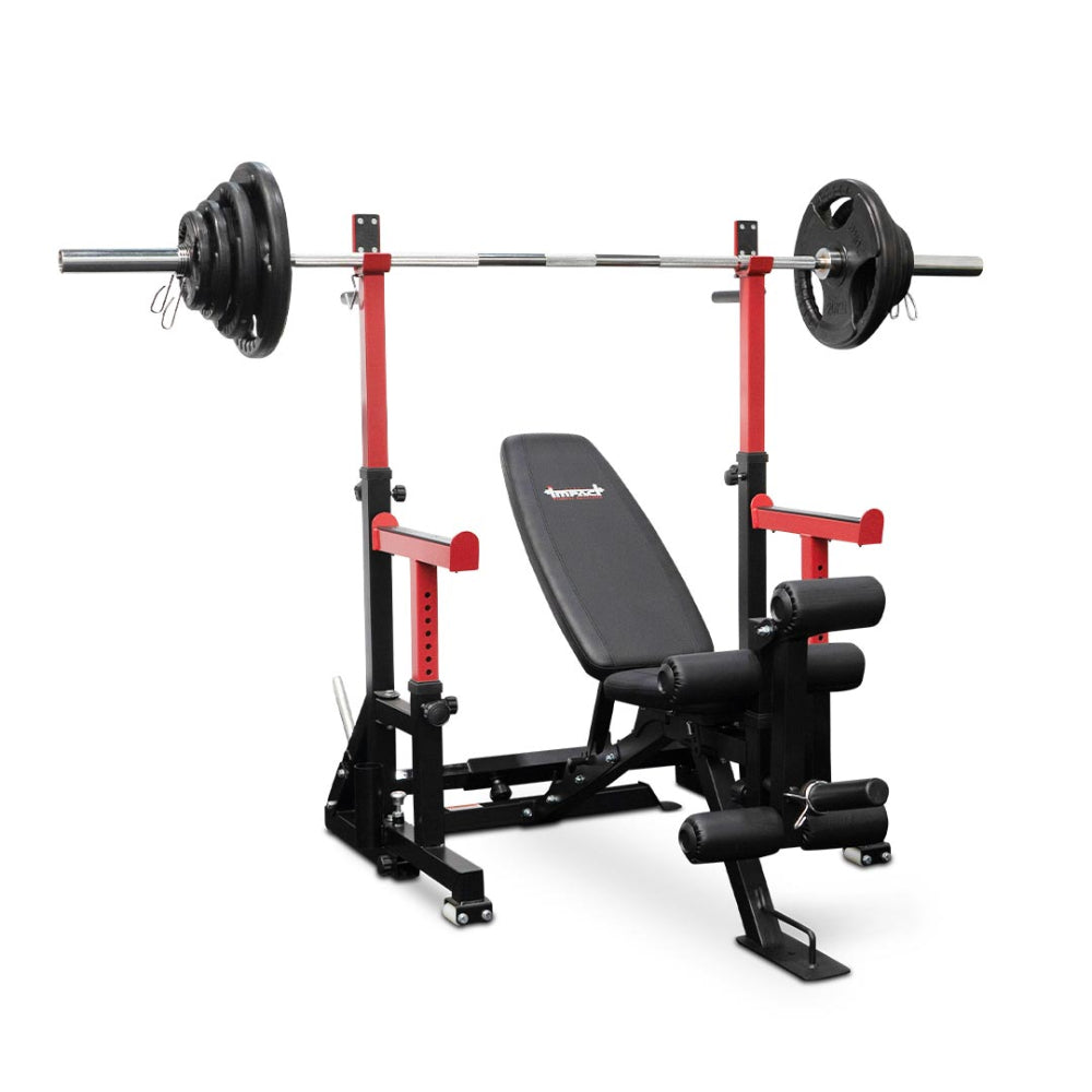 The Iron - Reeplex HG2100xp Home Gym + SR10 Squat Rack & Adjustable Bench Set