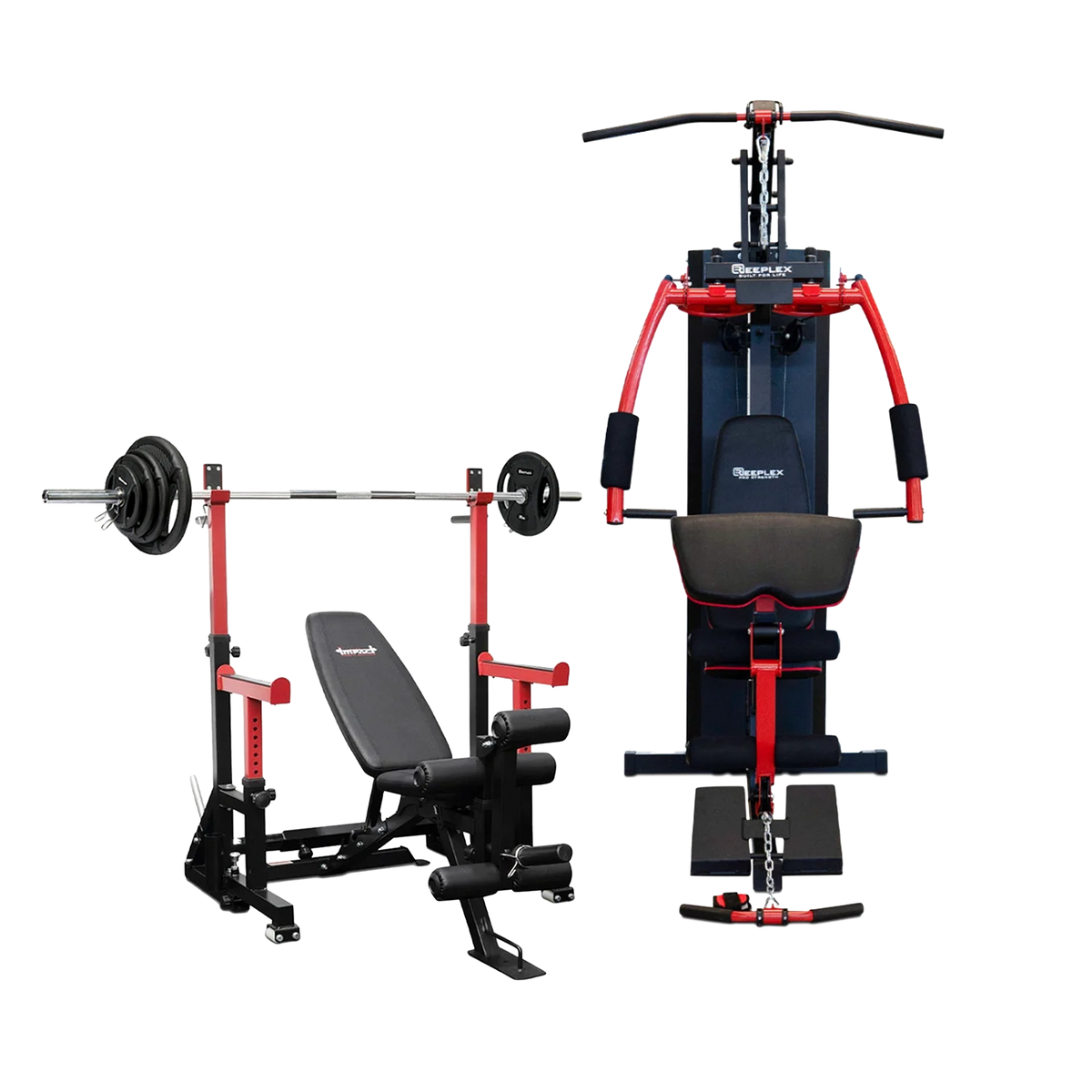 The Iron – Reeplex HG2100XP Home Gym & SR10 Squat Rack Package