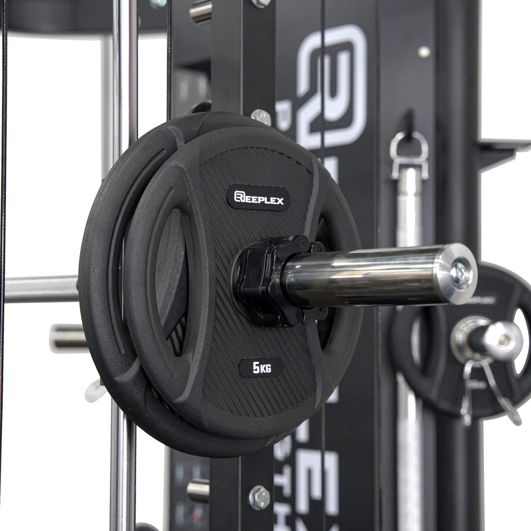 Reeplex CBT-PRO90 Multi-Functional Trainer + Adjustable Bench + 100kg PVC Olympic Weight Plates + 7ft Barbell