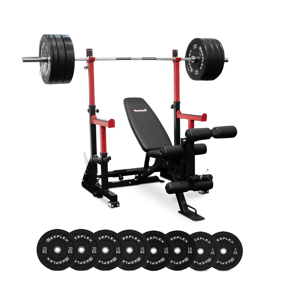 Reeplex SR10 120kg Black Bumper Set Dynamo Fitness