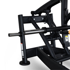 Reeplex Commercial Plate Loaded Standing Squat Machine with Calf Raises weight plate posts