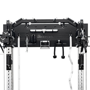 Reeplex Wall Mounted Multi-Functional Trainer with 2 x 90kg Weight Stacks & Attachments