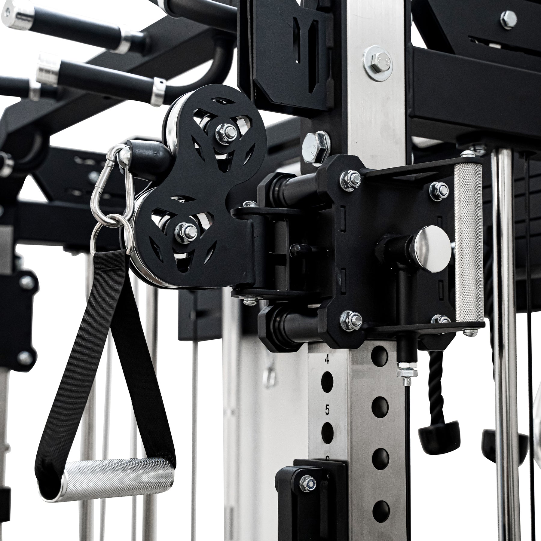 Reeplex Wall Mounted Multi-Functional Trainer with 2 x 90kg Weight Stacks & Attachments