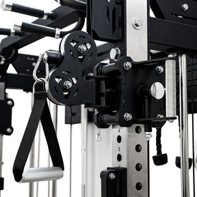 Reeplex Wall Mounted Multi-Functional Trainer with 2 x 90kg Weight Stacks & Attachments
