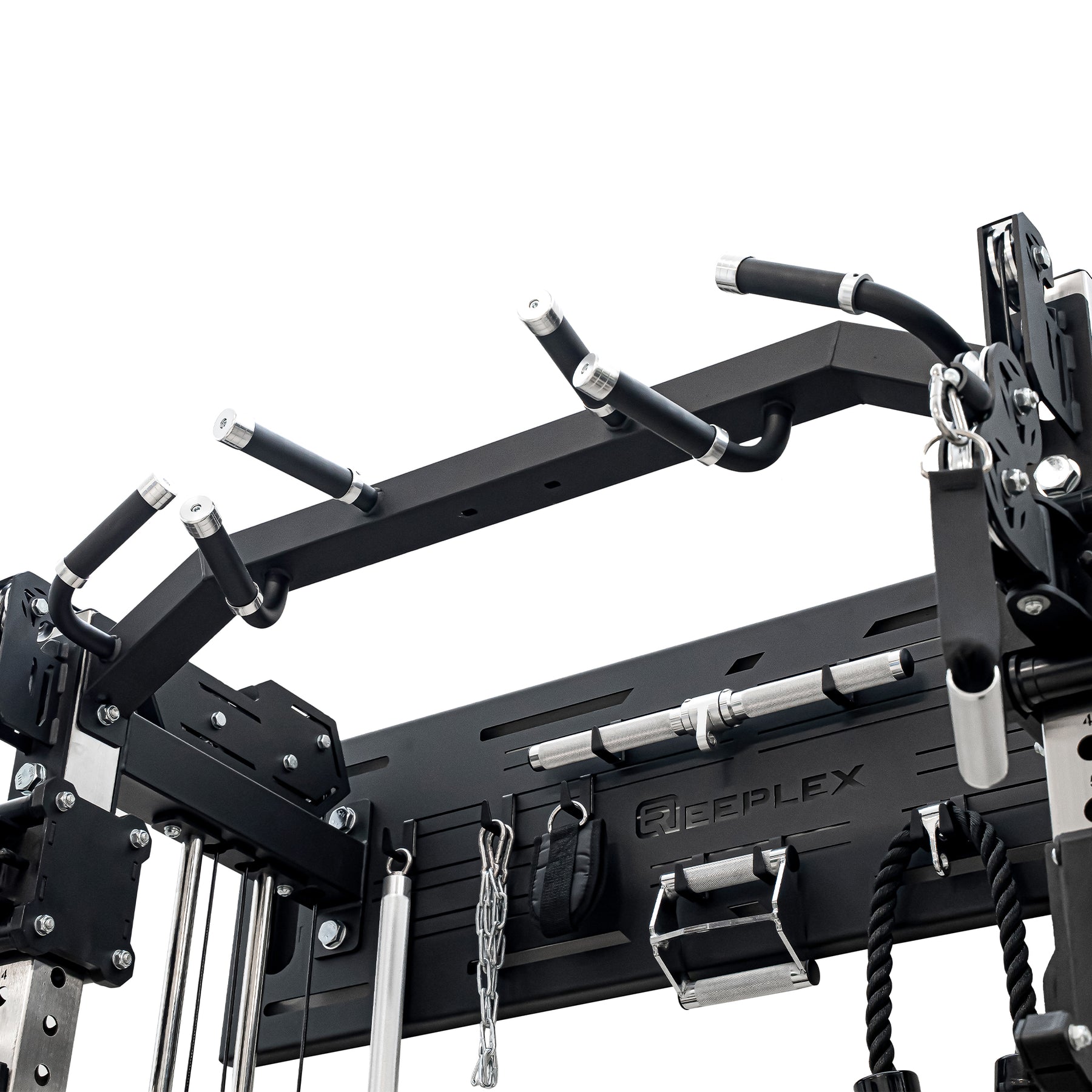 Reeplex Wall Mounted Multi-Functional Trainer with 2 x 90kg Weight Stacks & Attachments