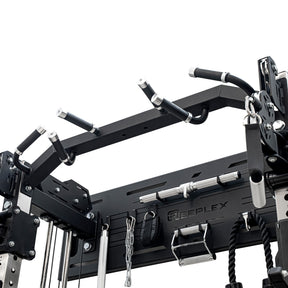 Reeplex Wall Mounted Multi-Functional Trainer with 2 x 90kg Weight Stacks & Attachments