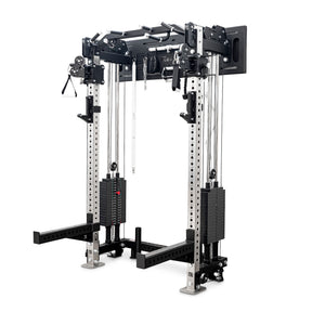 Reeplex Wall Mounted Multi-Functional Trainer with 2 x 90kg Weight Stacks & Attachments