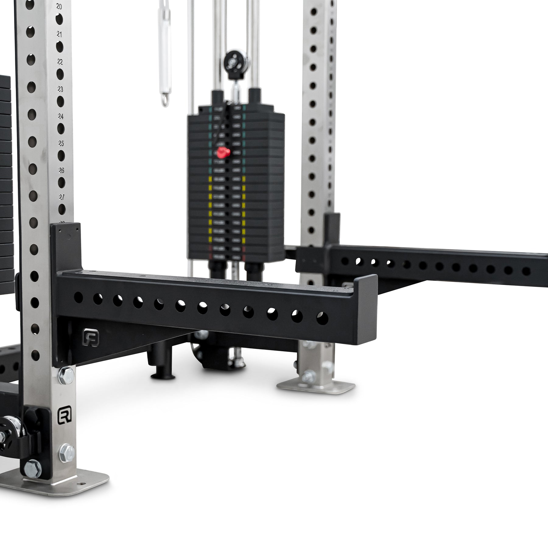 Reeplex Wall Mounted Multi-Functional Trainer with 2 x 90kg Weight Stacks & Attachments