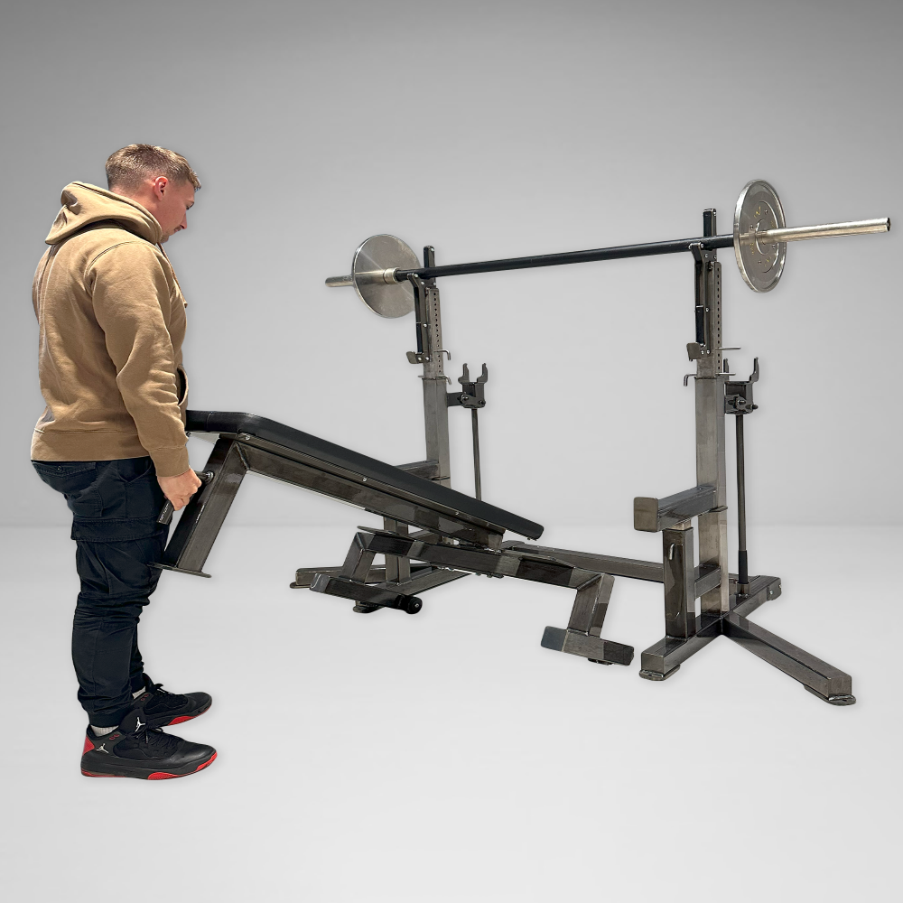 Watson Combo Rack/Bench – Competition-Grade Bench Press and Squat Setup
