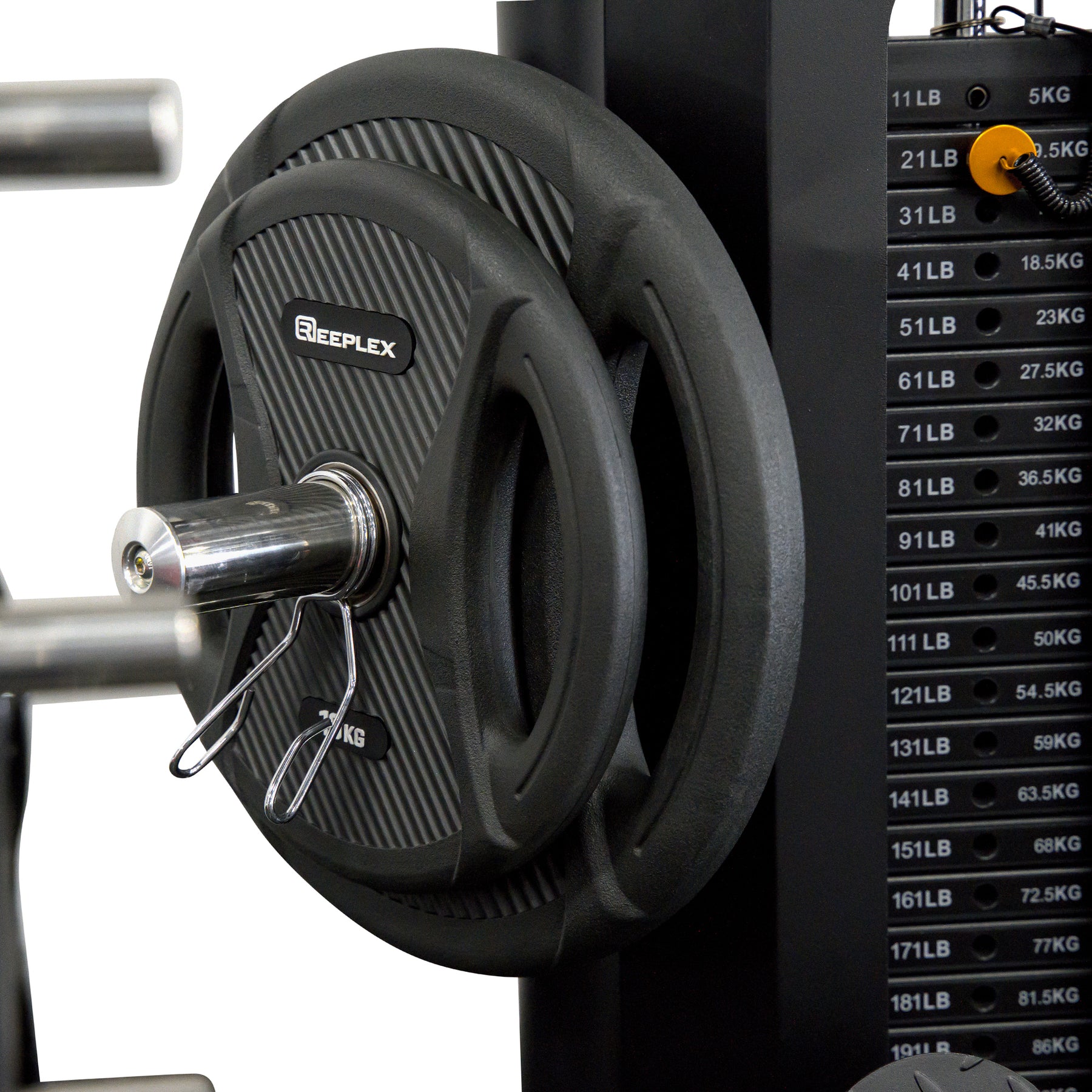 Reeplex CBT-PRO90 Multi-Functional Trainer + Adjustable Bench + 100kg PVC Olympic Weight Plates