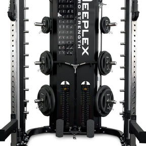 Reeplex CBT-PRO90 Multi-Functional Trainer + Adjustable Bench + 100kg PVC Olympic Weight Plates + 7ft Barbell