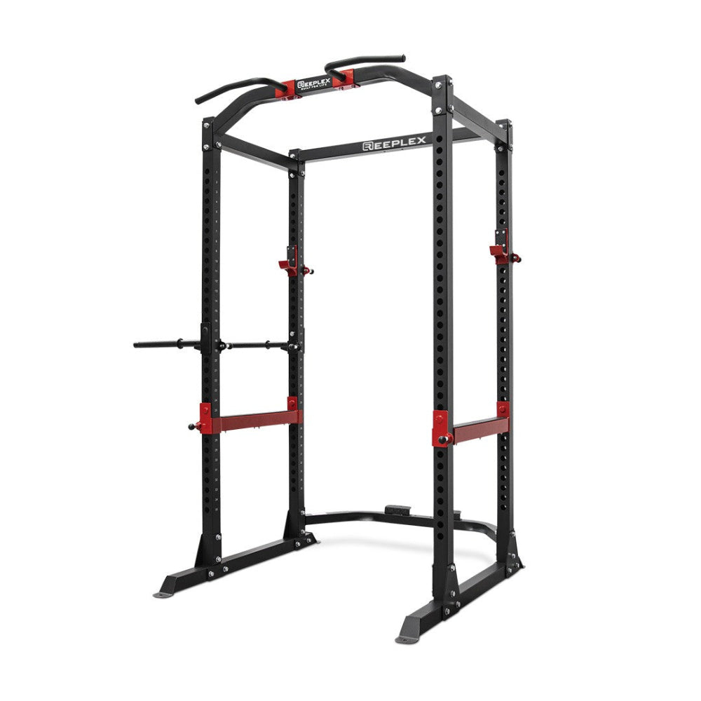 The Arena - Reeplex PRC9000 Power Rack & Cardio Bundle with Barbell, Spin Bike & Rower
