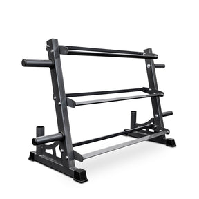 Bodyworx Dumbbell & Weight Plate Storage Rack left side view