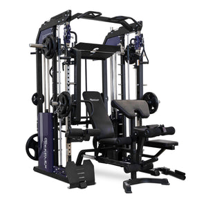 Reeplex Cx3 Multi Gym + Adjustable Bench + 100kg Weight Plates + Barbell + Leg Press + Jammer Arms