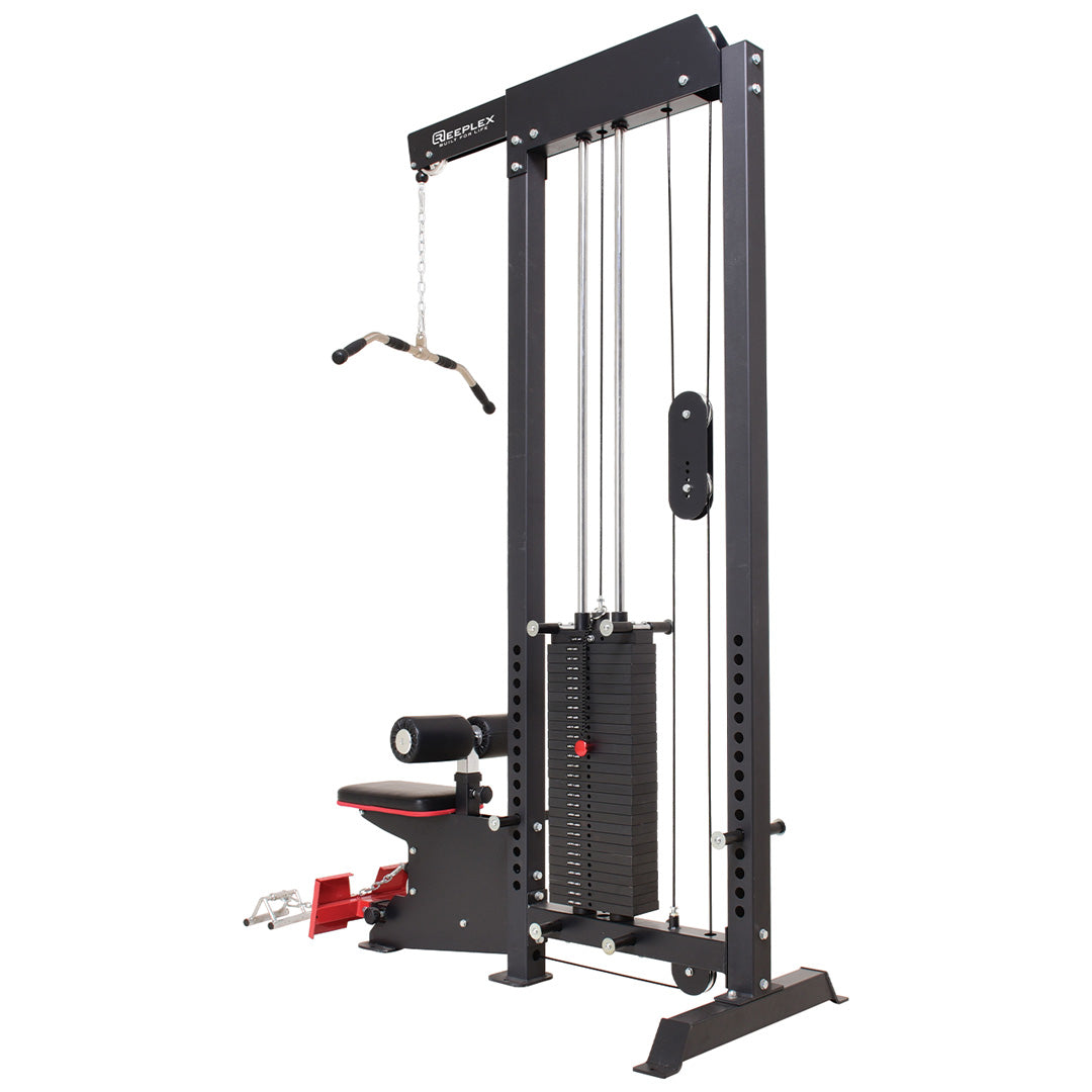 Reeplex Lat Pulldown with 140kg Weight Stack Sydney Floor Stock
