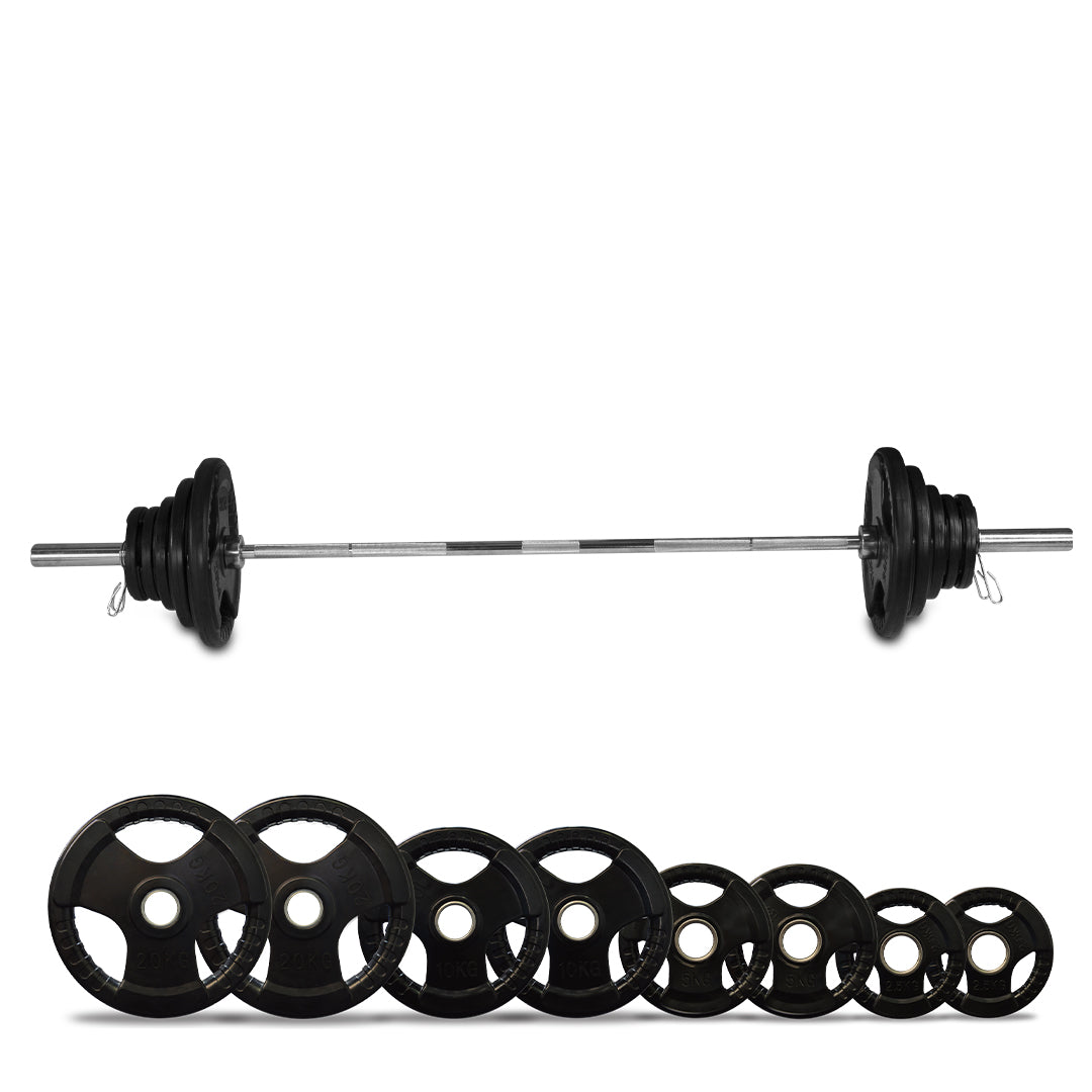 MF20 Multi-Functional Trainer with Smith Machine Squat Rack + Adjustable Bench + 120kg Olympic Barbell Set Package