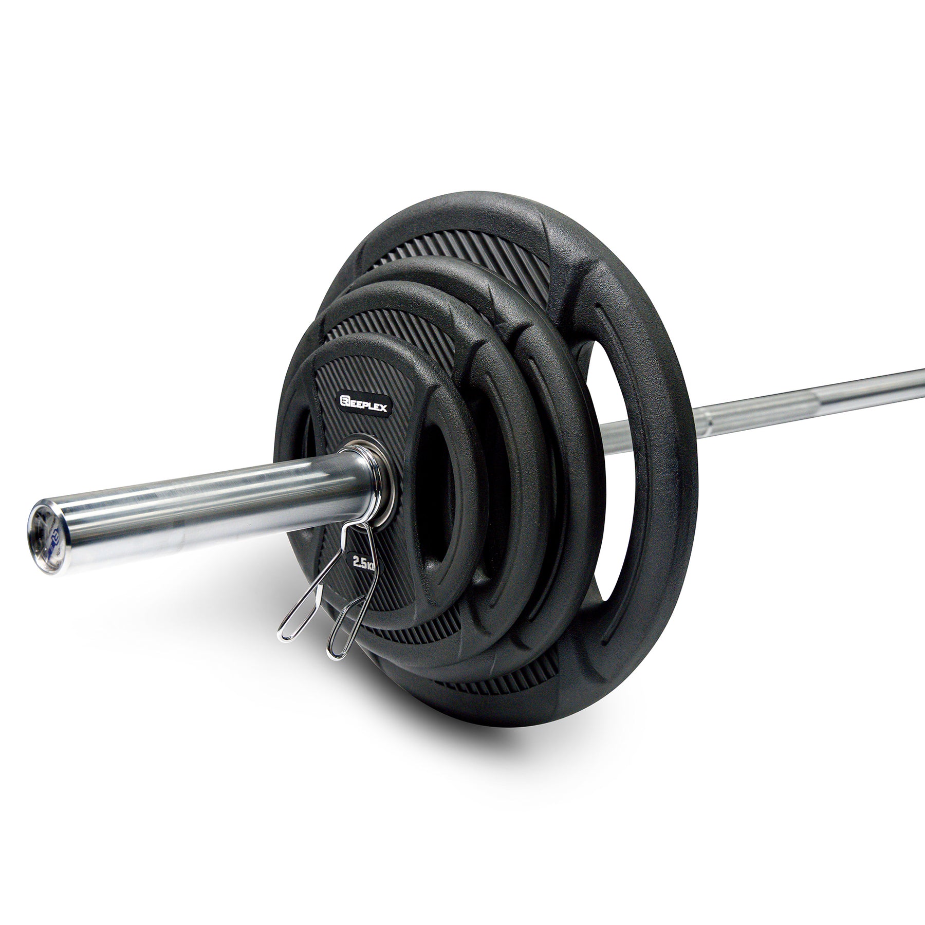 Reeplex Heavy Duty Power Rack + Bench + 120kg Barbell PVC Weight Plate Set