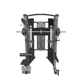 Reeplex CX10 Multi Functional Trainer + Adjustable Bench + 100kg Weight Plates + Barbell + Leg Press