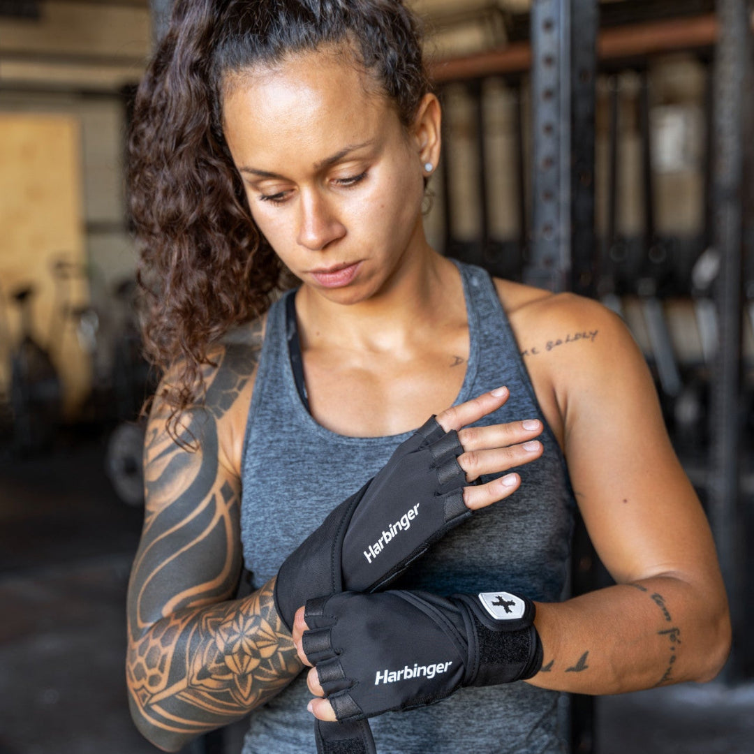 Harbinger Women's Pro Wristwrap Gloves 2.0 - Black