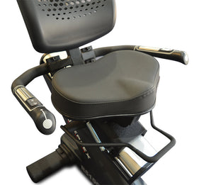Recumbent Exercise Bike Self-Generating showing the chair