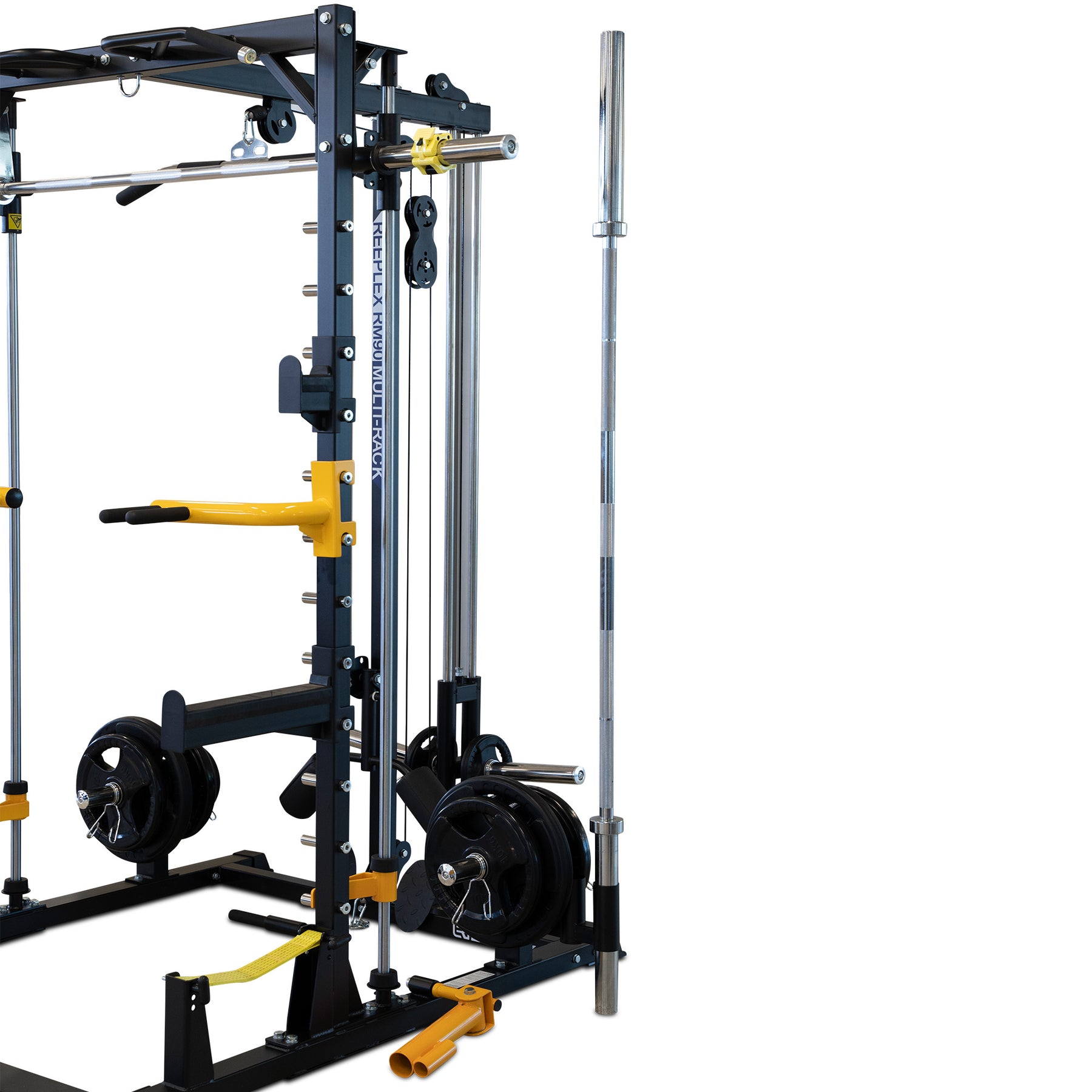 reeplex rm90 squat rack with smith machine - barbell rack