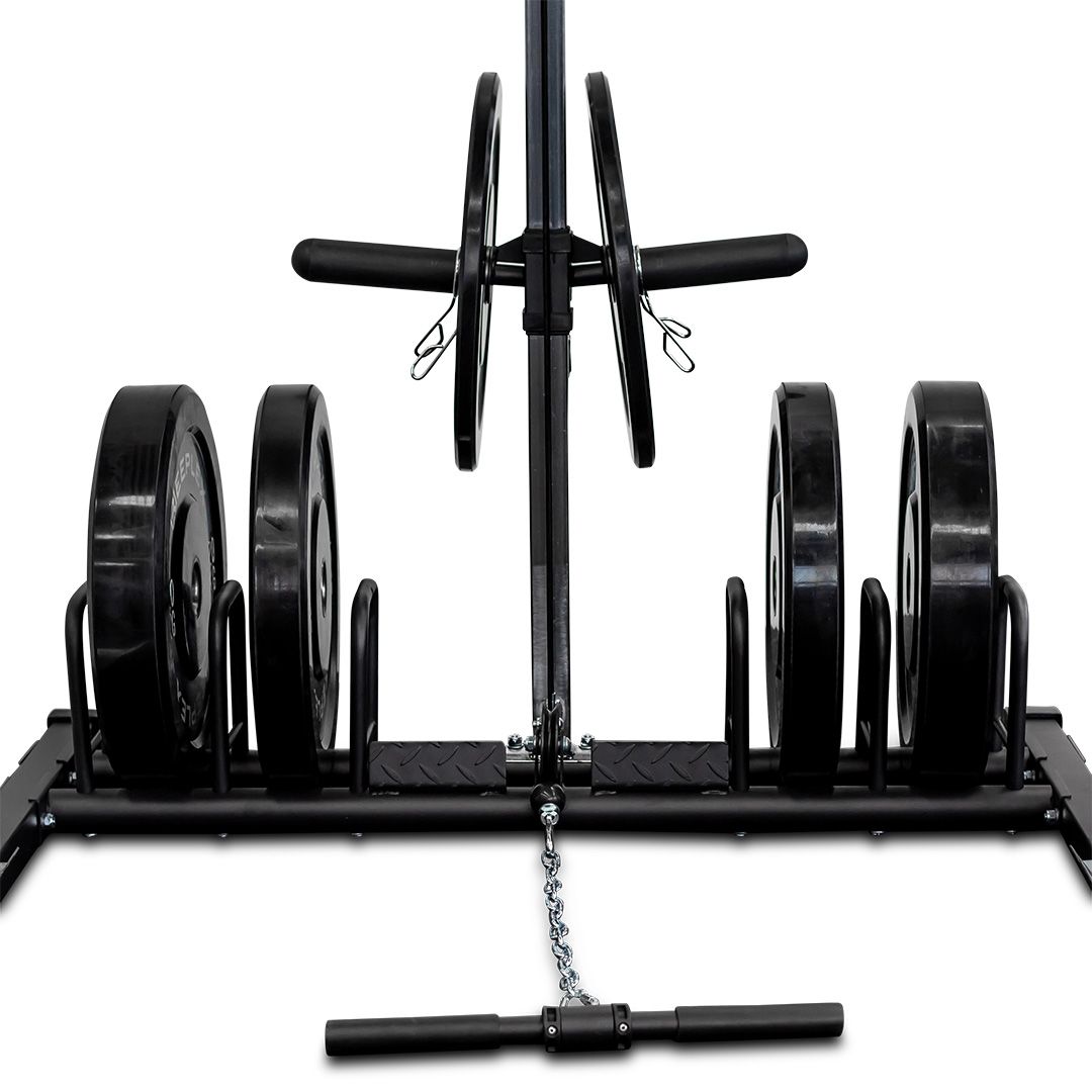 Squat rack lat pulldown 120kg black bumper package