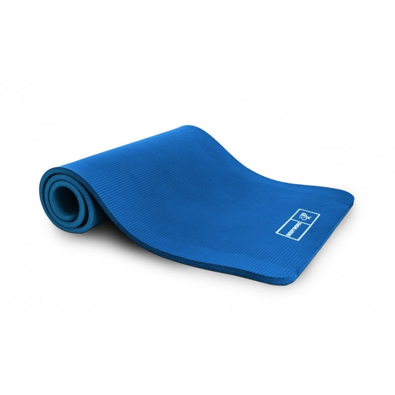 Thick Exercise Mat with Strap Blue