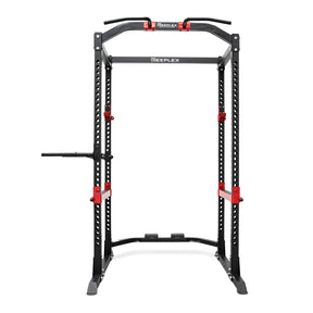 Reeplex Power Cage with Lat Pulldown + Bench + 120kg Olympic Weight Set