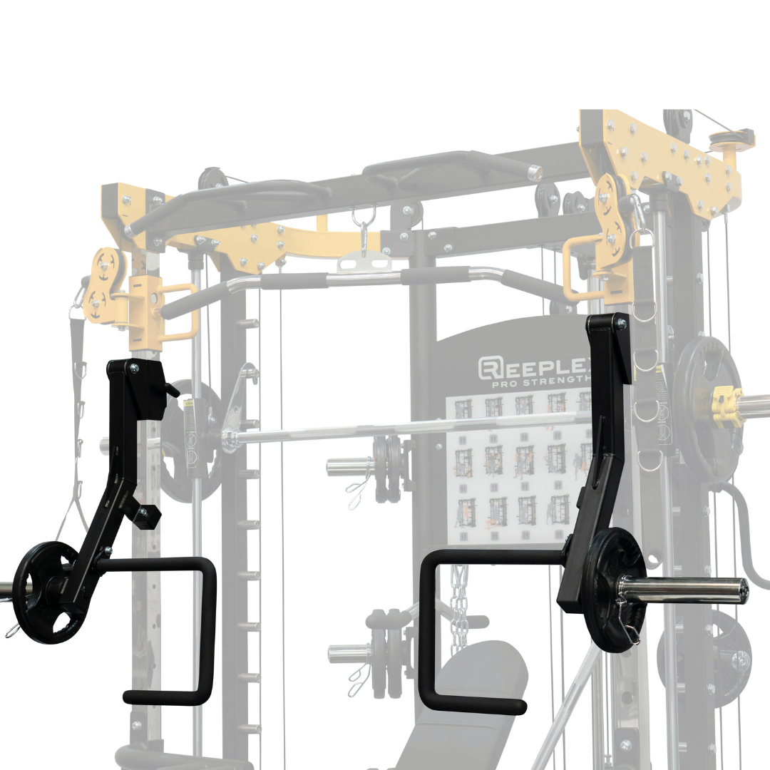 Reeplex CBT-PL Multi Station Gym + FID Bench + Jammer Arms + 100kg Weight Plates + Olympic Barbell