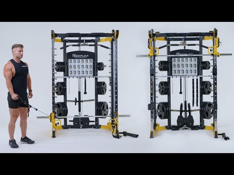 Reeplex Cbt-pl Multi Station Gym + Fid Bench + Leg Press + 100kg Weight Plates + Olympic Barbell