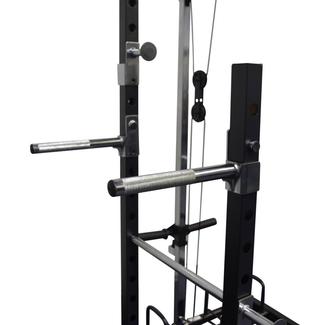 Squat Half Rack with Lat Pulldown & Row Pulley