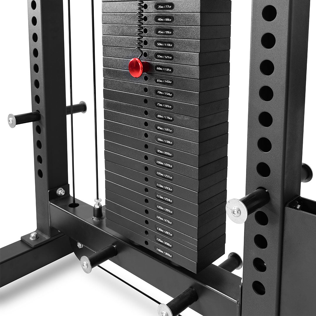 Reeplex Lat Pulldown + Row Machine with 140kg Weight Stack