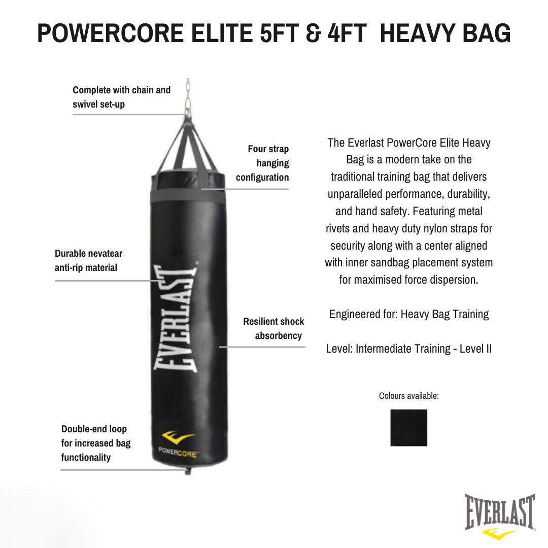 Everlast Powercore 5FT Heavy Bag 54kg