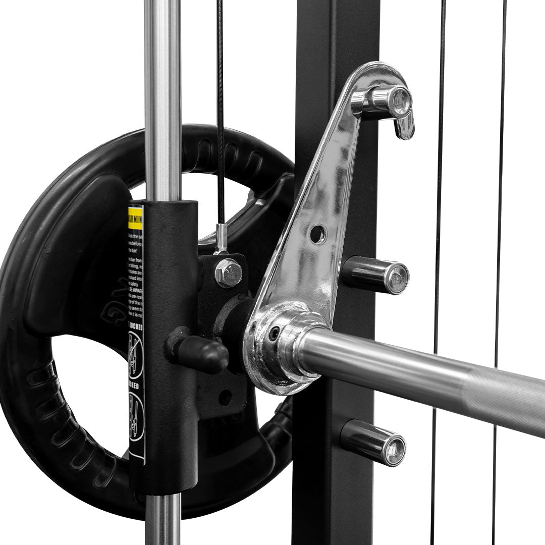 Functional Trainer / Smith Machine Squat Rack 2 x 90kg Steel Weight Stacks 
