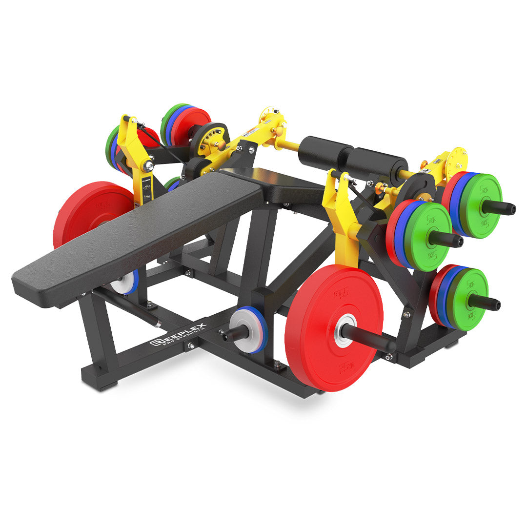 Reeplex Commercial Plate Loaded Iso-Lateral Prone Leg Curl 
