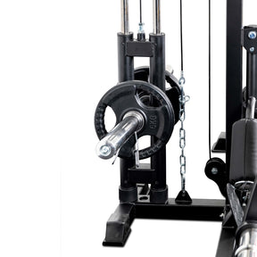 Reeplex RM70 Multi Station Squat Rack + Bench + 120kg Bumper Weight Set