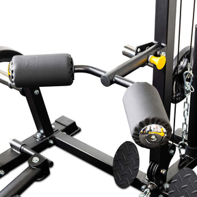 Reeplex RM70 Multi Station Squat Rack + Bench + 120kg Bumper Weight Set