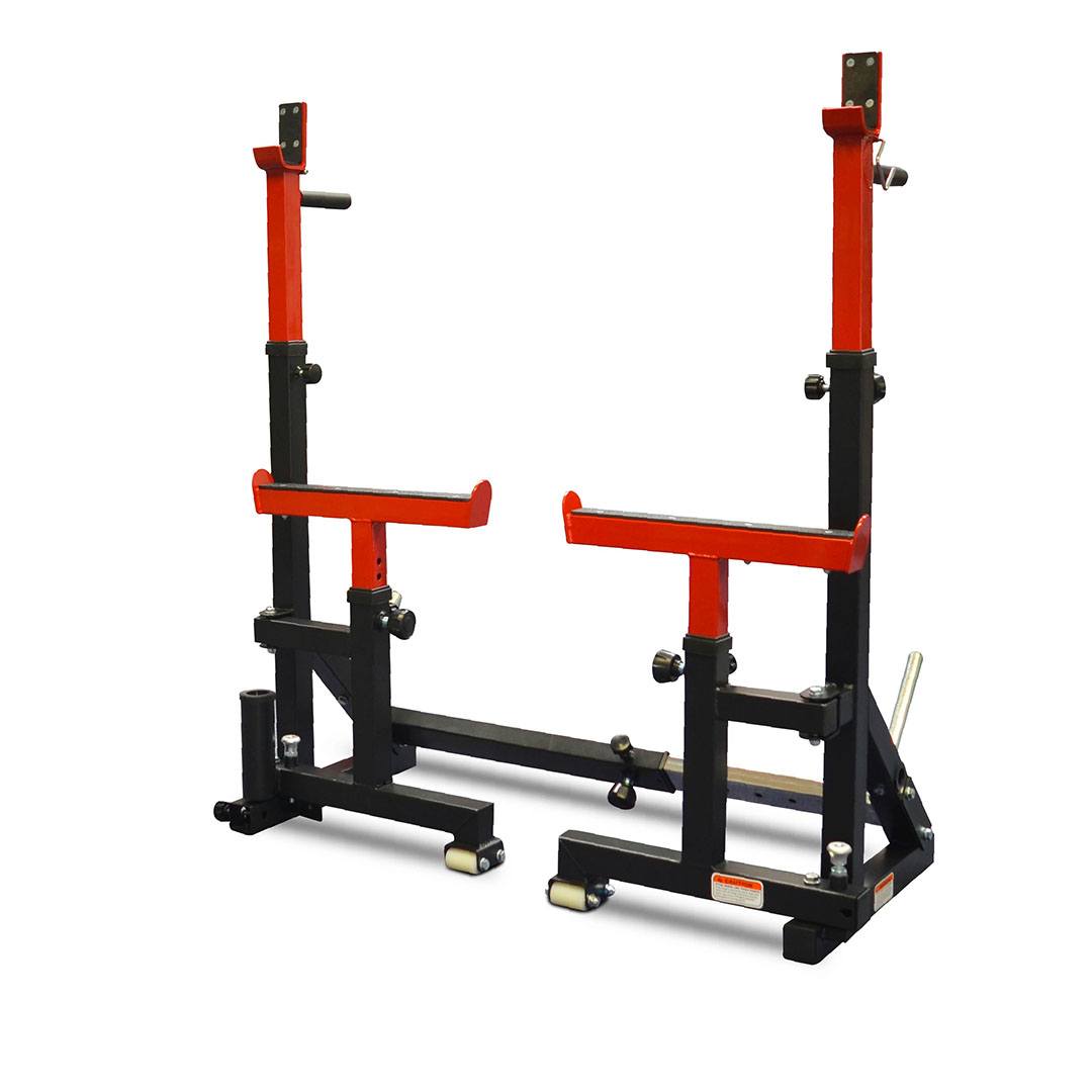 Reeplex SR10 Squat Rack + Adjustable Bench + 100kg Olympic Barbell Set
