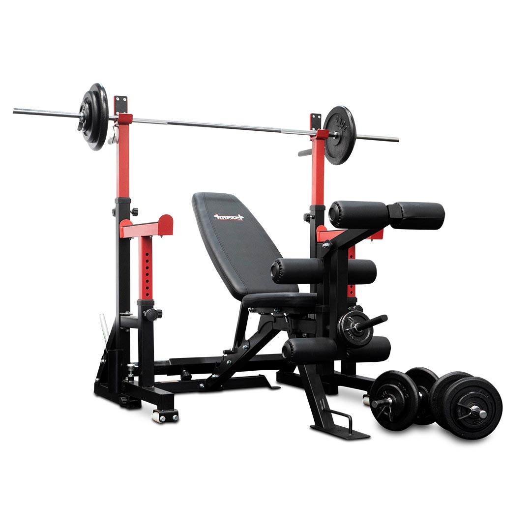 SR10 Squat Rack Barbell Weights Bench Set