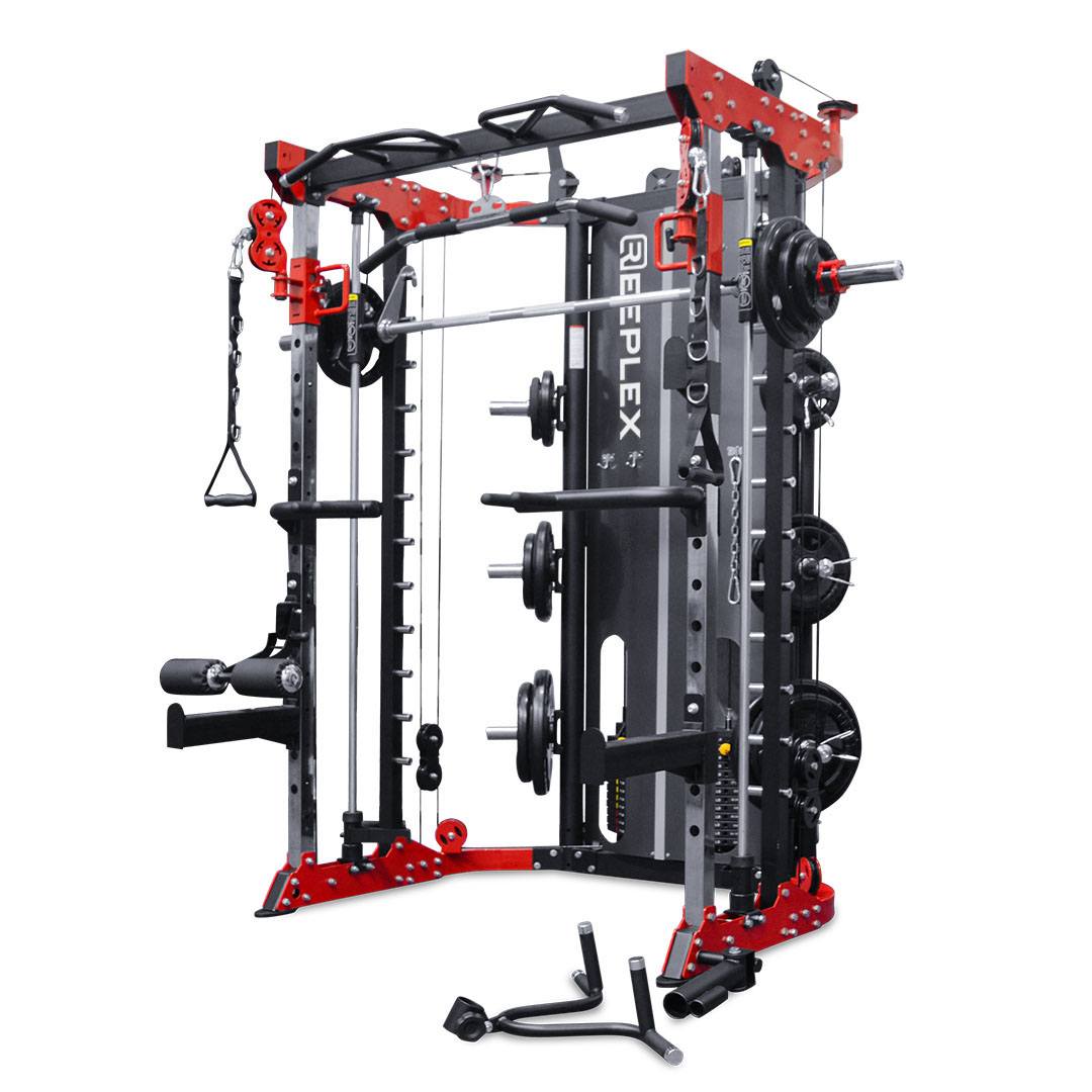 Functional Trainer / Smith Machine Squat Rack 2 x 60kg Steel Weight Stacks